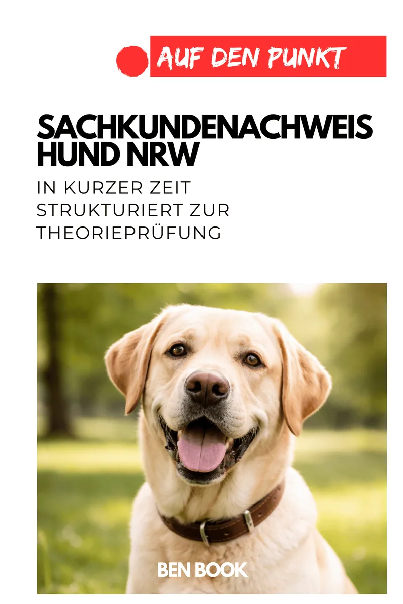 Cover: Sachkundenachweis Hund NRW